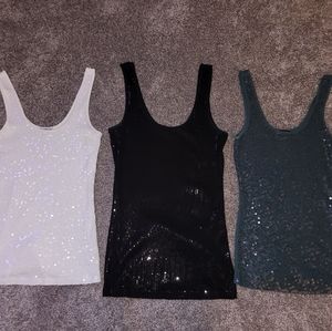 Bundle of 3 Express Sequin Tanks